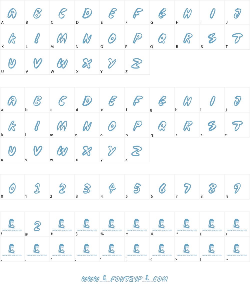 Cooperation Nest Font Character